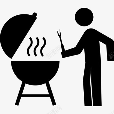 烧烤人肉图标图标