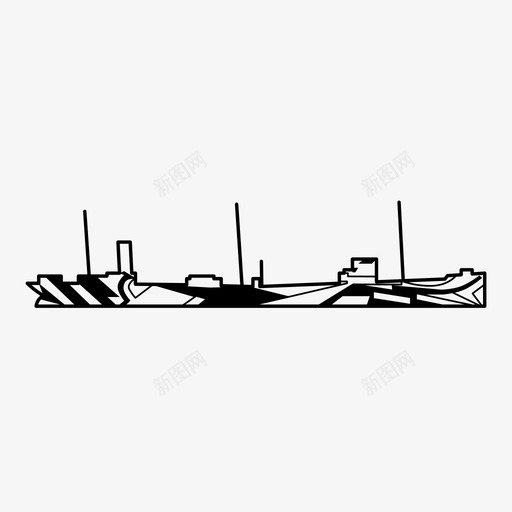 炫目伪装艺术船图标svg_新图网 https://ixintu.com 一战 海军 潜艇 炫目伪装 舰船 船 艺术 设计