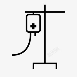 葡萄糖医疗静脉输液袋输液葡萄糖图标高清图片
