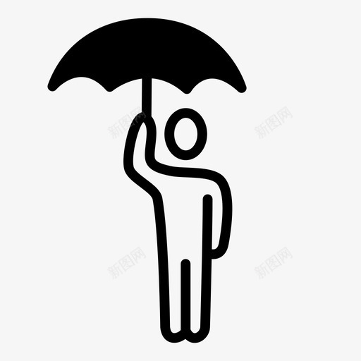 备灾有盖防护图标svg_新图网 https://ixintu.com 伞 备灾 天气 有盖 防护 雨