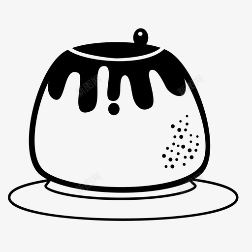 布丁蛋糕奶油冻图标svg_新图网 https://ixintu.com 奶油冻 布丁 款待 甜点 蛋糕 食物