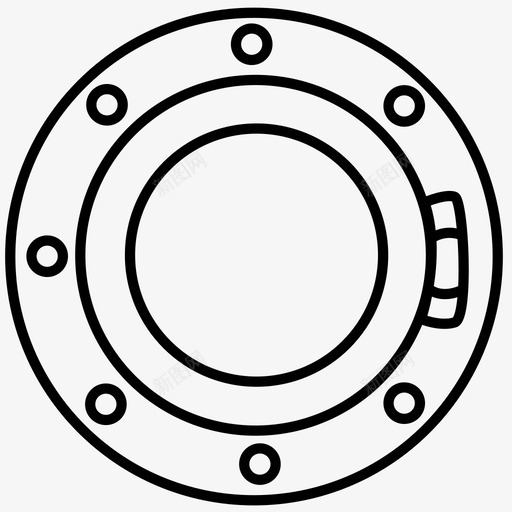 舷窗船潜艇图标svg_新图网 https://ixintu.com 潜艇 窗户 舷窗 船