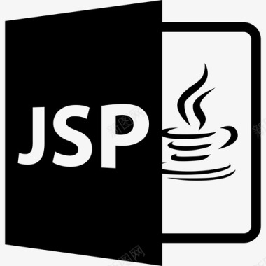 JSP开放文件格式带有Java标志界面文件格式样式图标图标