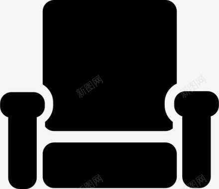 椅子扶手椅安乐椅图标图标