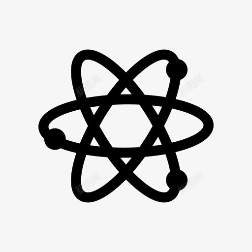 原子电子物理图标svg_新图网 https://ixintu.com 原子 物理 电子 科学 质子