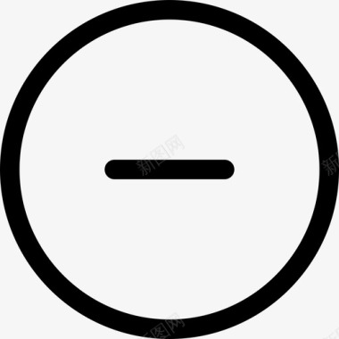 减号圆圈减少减少按钮音乐图标图标