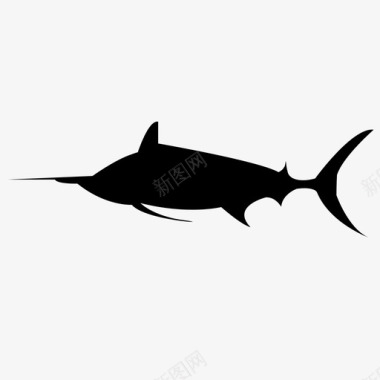 马林鱼鱼海洋海洋动物海洋生物图标图标