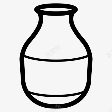 罐子器皿陶器水罐储液器具图标图标