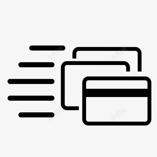 快贷信用卡借记卡图标svg_新图网 https://ixintu.com 信用卡 借记卡 即时 快贷 货币