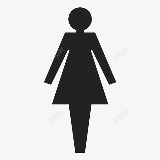 女人人类人图标svg_新图网 https://ixintu.com 人 人类 女人