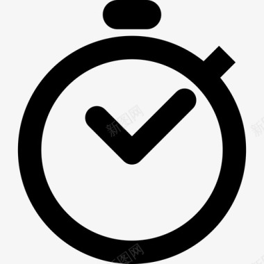 秒表钟走时间计时器图标图标