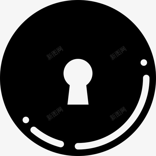 门把手出口锁图标svg_新图网 https://ixintu.com 出口 注销 锁 门把手