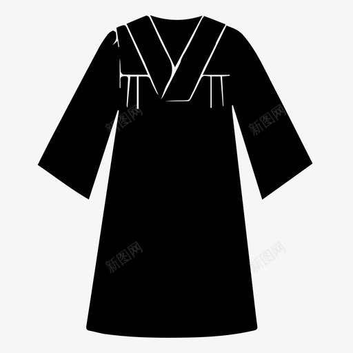 礼服衣服毕业生图标svg_新图网 https://ixintu.com 毕业典礼 毕业生 礼服 衣服 长袍