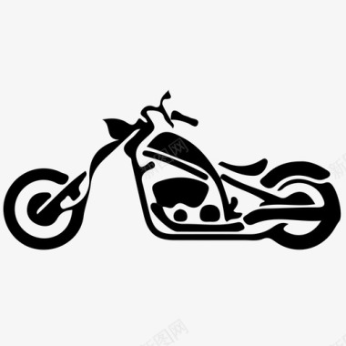 摩托车骑乘运输图标图标