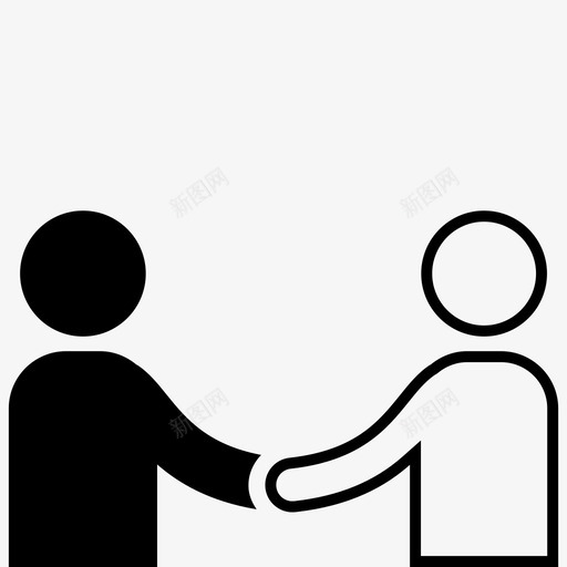 平等握手伙伴关系图标svg_新图网 https://ixintu.com 伙伴关系 协议 和平 平等 握手 睦邻 问候