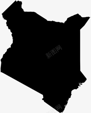肯尼亚地图图标图标