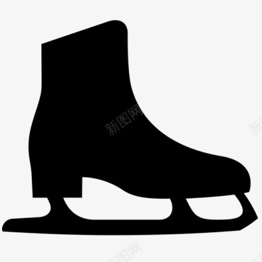 溜冰鞋刀刃花样滑冰图标图标