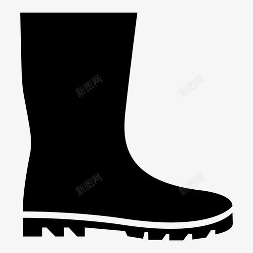 靴子鞋子橡胶靴图标svg_新图网 https://ixintu.com 橡胶靴 水坑 泥 衣服 防护 雨具 靴子 鞋子 鱼靴