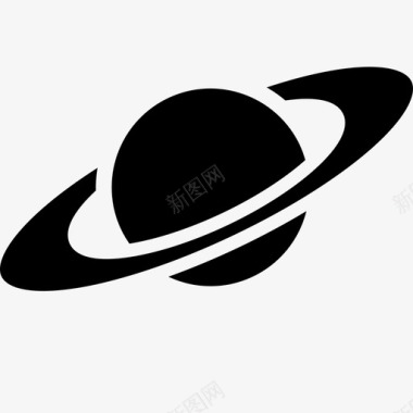 土星轨道外太空图标图标