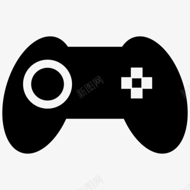 视频游戏控制器操纵杆休闲图标图标