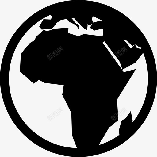 地球非洲星球图标svg_新图网 https://ixintu.com 世界 地球 星球 非洲