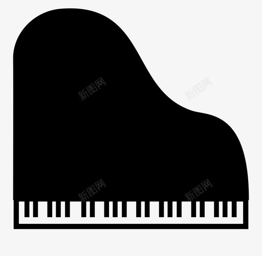 钢琴乐队古典音乐图标svg_新图网 https://ixintu.com 乐队 古典音乐 琴键 钢琴 音乐 音乐会