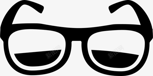太阳镜双焦点眼镜眼镜图标图标