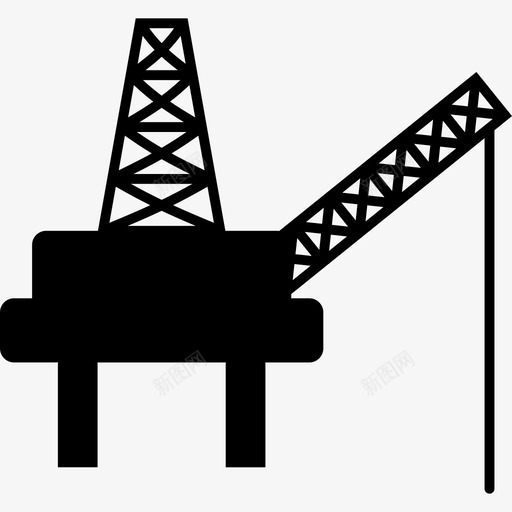 石油钻机钻井石油图标svg_新图网 https://ixintu.com 平台 石油 石油钻机 钻井