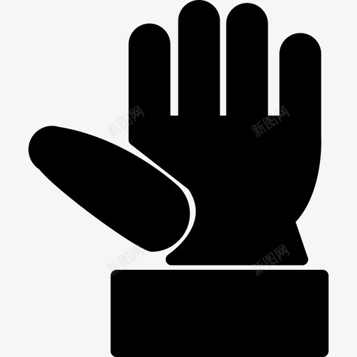 正确的手套轮廓工具和用具自己动手填充图标svg_新图网 https://ixintu.com 工具和用具 正确的手套轮廓 自己动手填充