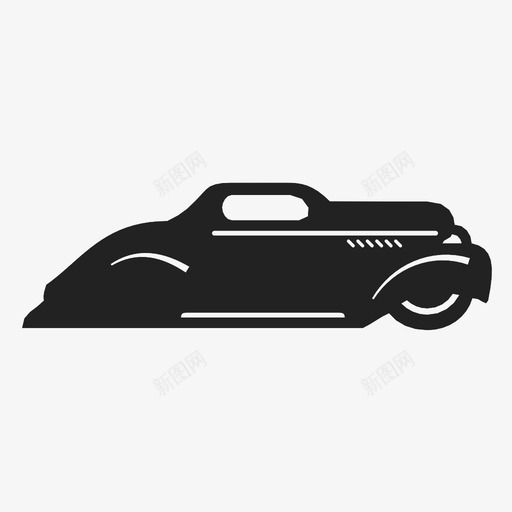 经典汽车汽车运输图标svg_新图网 https://ixintu.com 1940年代 历史 汽车 流线型 经典汽车 设计 过去 运输 驾驶