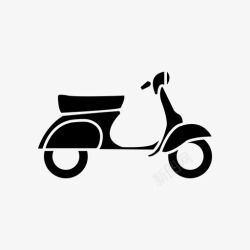 比亚乔摩托车滑板车轻便摩托车摩托车图标高清图片