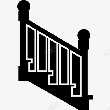 楼梯侧视图楼房自己动手吧图标图标