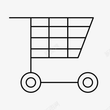 购物车结账商店图标图标