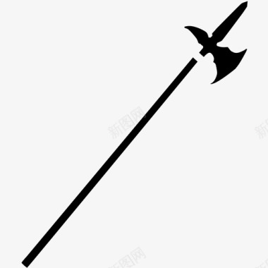 戟战斗中世纪剑战争图标图标