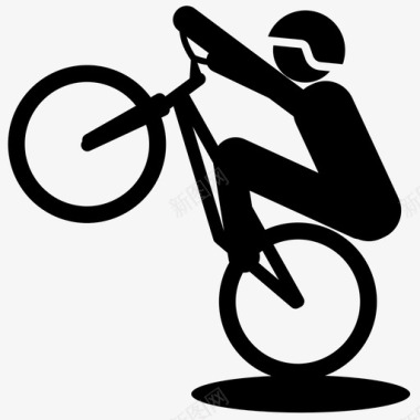 自行车赛极限运动人图标图标