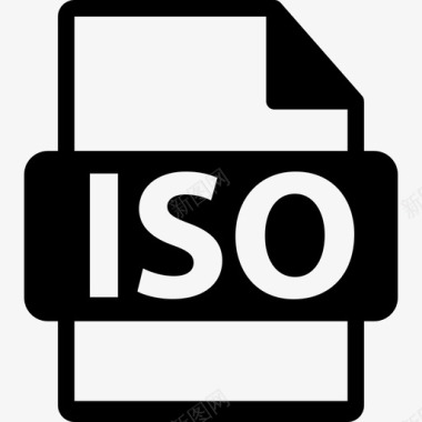 ISO文件格式界面文件格式文本图标图标