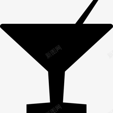 鸡尾酒酒酒吧饮料玻璃杯图标图标