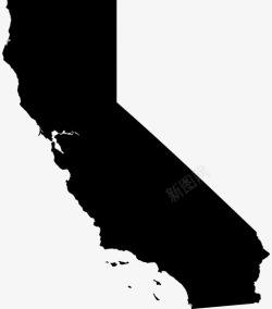 美国西海岸加利福尼亚美国地理位置图标高清图片