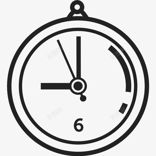时钟钟面秒表图标svg_新图网 https://ixintu.com 时钟 时间 秒表 计时器 钟面
