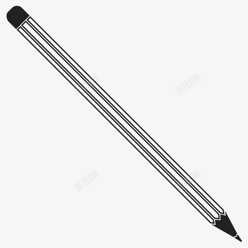 铅笔素描纸张图标svg_新图网 https://ixintu.com 写作 素描 纸张 绘图 编辑 艺术家 设计 铅笔