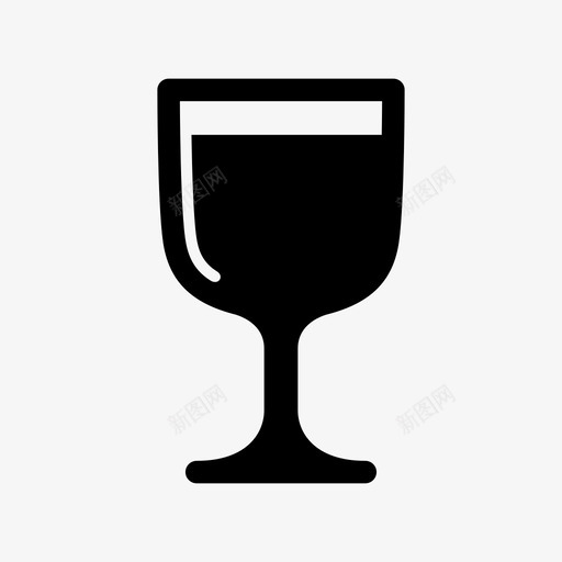 高脚杯酒吧啤酒图标svg_新图网 https://ixintu.com 啤酒 圣杯 玻璃杯 酒 酒吧 高脚杯