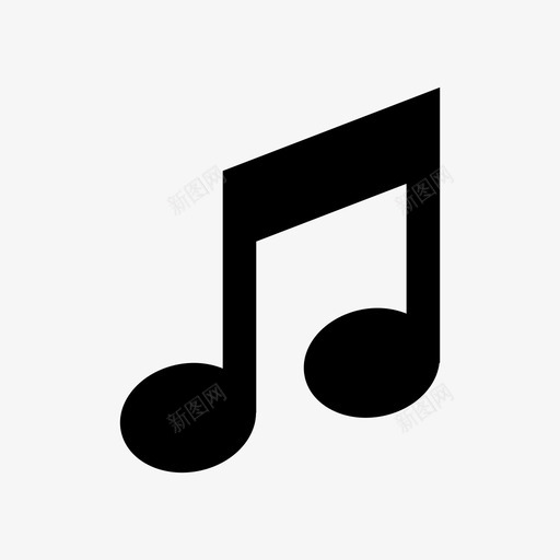 音乐itunes音符图标svg_新图网 https://ixintu.com itunes 乐谱 播放 符号 音乐 音符