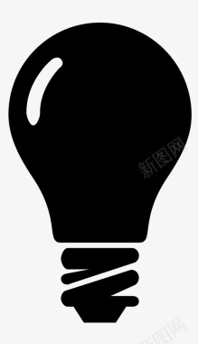 灯泡电性想法图标图标