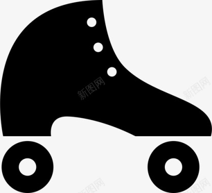 溜冰鞋运动轮子图标图标