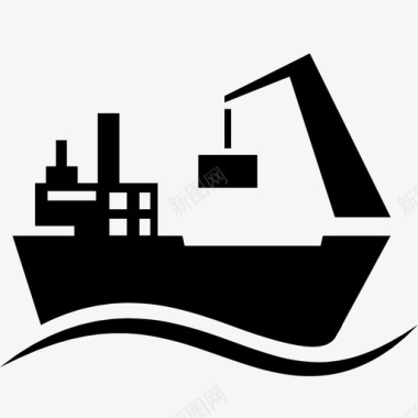 船船运货物运输图标图标