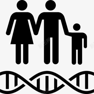 遗传学人类医院医疗保健家庭图标图标