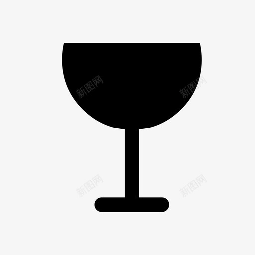 葡萄酒午餐高脚杯图标svg_新图网 https://ixintu.com 午餐 晚餐 杯子 玻璃杯 空的 葡萄酒 酒 酒吧 饮料 高脚杯
