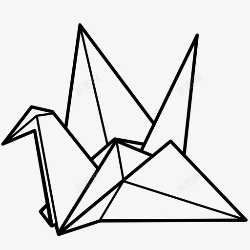 折纸艺术工艺纸图标svg_新图网 https://ixintu.com 工艺 折纸 纸 艺术