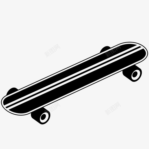 滑板沙滩长板娱乐运动图标svg_新图网 https://ixintu.com 娱乐 沙滩 滑板 运动 长板