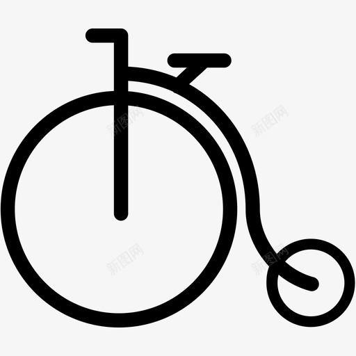 自行车旧自行车踏板交通工具轮子图标svg_新图网 https://ixintu.com 交通工具 旧自行车 自行车 踏板 轮子